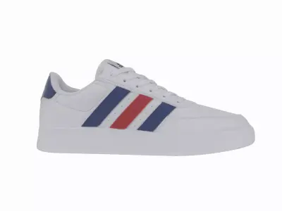 Adidas Breaknet 20 White Red Blue Low-poly 3D model