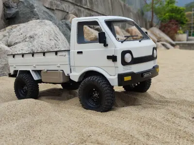 Crawler Kei Flatbed - 1-10 RC body attachment 3D print model