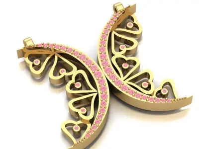 Butterfly Necklace 3D print model