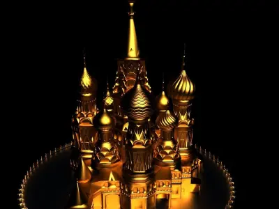 Moscow temple 3D model