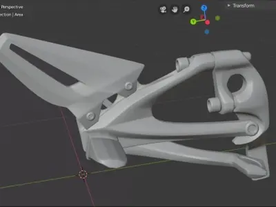 foostep ducati panigale Low-poly 3D model