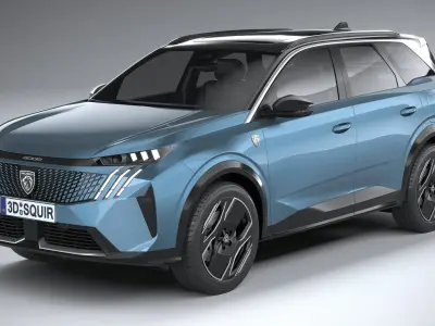 Peugeot E-5008 2025 3D model
