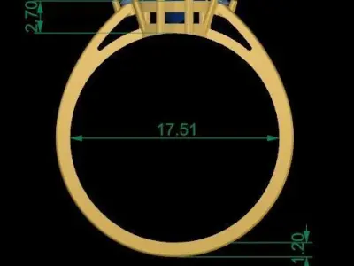 Heart Ring 3D print model