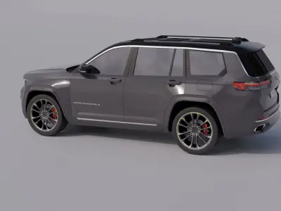 Jeep Grand Cherokee Low-poly 3D model