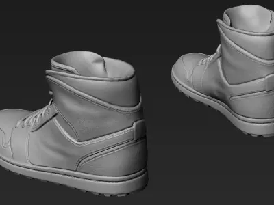 Footwear for 3d Printable Character 2 3D model