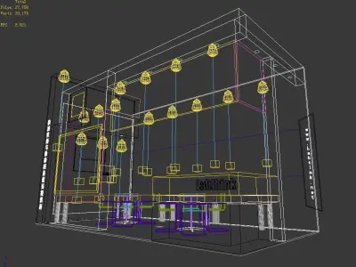 Booth - Area - 6X3-3DMAX2009-03 3D model