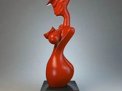 Nude Sculpture P 3D print model