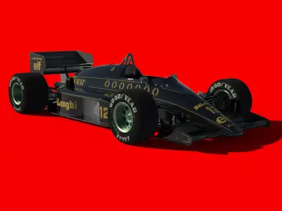 LOTUS-98T racing car 3D model