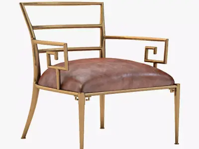 Greek Key Armchair 3D model