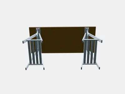 TEAM CAPTAIN - CENTER BACK Desk 2 Low-poly 3D model