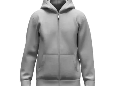 Hoodie mens sweatshirt Clo3d Marvelous Designer 3D model
