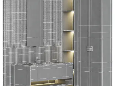 Bathroom furniture 6 3D model purchase