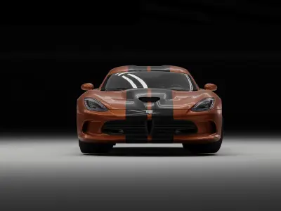dodge viper  Low-poly 3D model