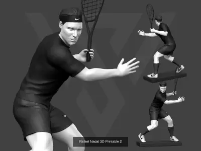Rafael Nadal 3D Printable 3D Model Pack