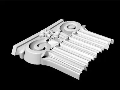 carved pilaster 3D model 5