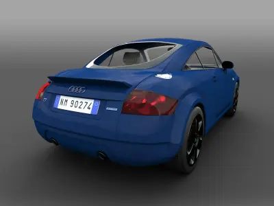 AUDI TT 1998 Low-poly 3D model