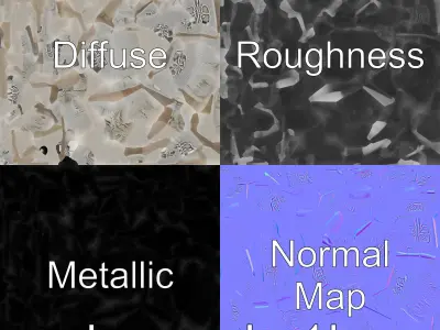 Intricate Carved Cobblestone Square model pack Texture