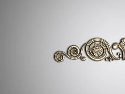 Carved decor 5 3D model