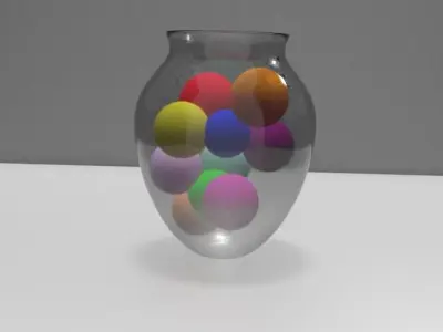 Glass Vase Free 3D model 2