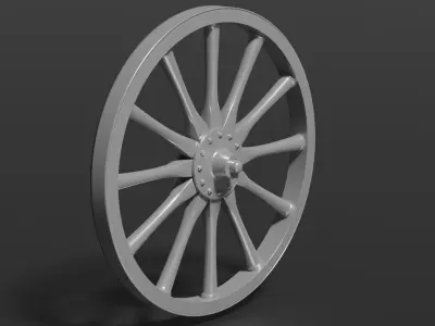 Old Wheel 3D Print 3D print model