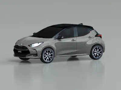 Toyota Yaris 2020 Low-poly 3D model