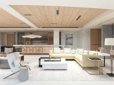 luxury home interior 3D model