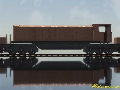 Garratt diesel outside frame version 3D model