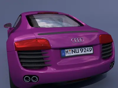 Audi R8 3D model 21