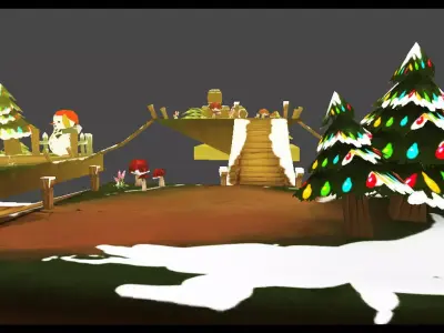 Forest Toon Kit Low-poly 3D model