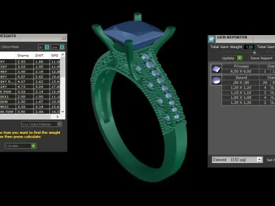 ring code 152 3D print model