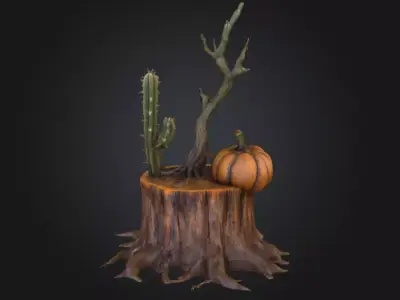 Deserted Harmony Low-poly 3D model