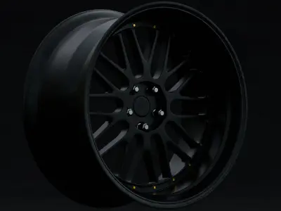 JNC JNC005 Aftermarket Wheel Low-poly 3D model