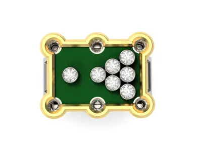 Billiard Fan Ring 3D print model