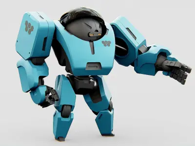 ANDROID M-3000 Rigged for Unreal Engine - Unity - MIXAMO 3D model