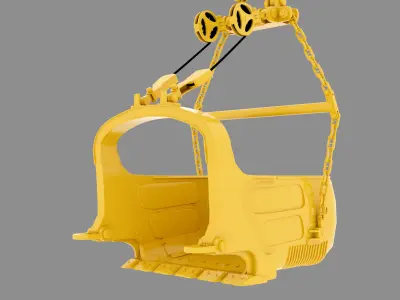 Dragline Bucket 3D Model 3D model