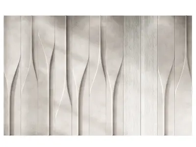 Decorative wall panelling Modern minimal style 3D model