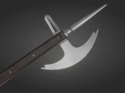 Horsemans Axe PBR Low-poly 3D model