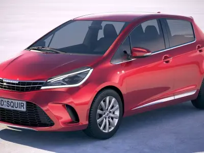 Generic Hatchback Yaris-style 2018 3D model