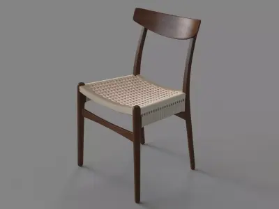 CH23 Side Chair 3D model