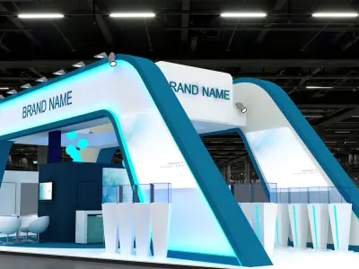 3D Exhibition Booth 3D model purchase