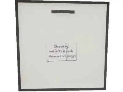 Picture Frame - United Path  Low-poly 3D model