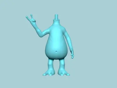 Cute Alien Miniature - STL Printable 3D print model