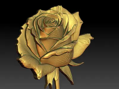 13 Rose CNC Relief Model 3D print model