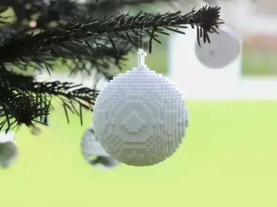 3D printed pixellated ornament 3D print model