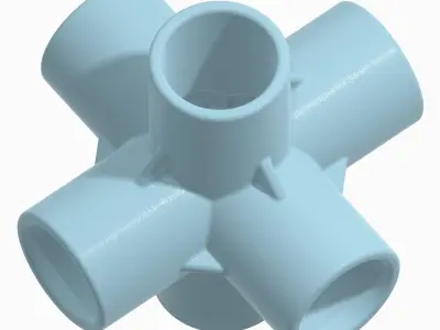 PVC 6 Way Fitting Pack 3D print model