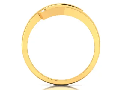 Band 3dm Render Details gold ring 3D print model