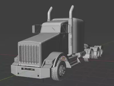 2016 kenworth t800 STL file 3D print model