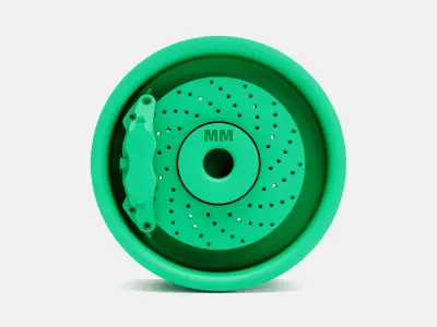 15x7 Weld Draglite Wheel and Brake 3D print model