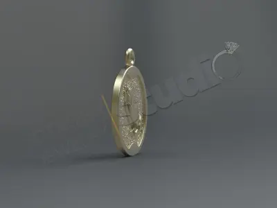 Luxury pray hands pendant 3d print model 3D print model