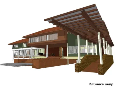 Tropical house 3D model